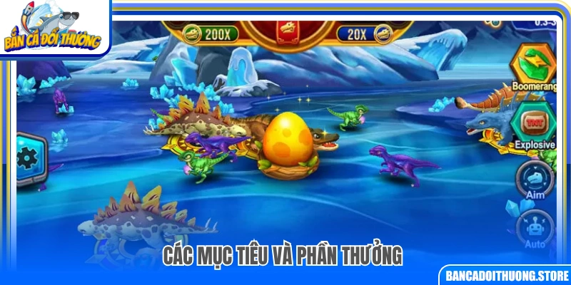 Danh sách mục tiêu và cơ chế nhận thưởng